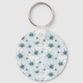 Een sneeuwvlok winter event decor sleutelhanger (Voorkant)