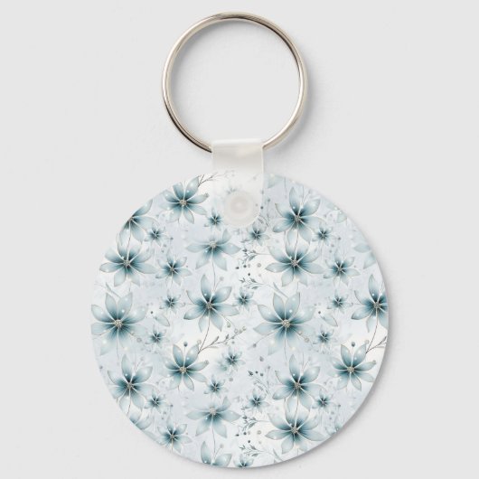 Een sneeuwvlok winter event decor sleutelhanger (Voorkant)