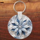 Een sneeuwvlok winter event decor sleutelhanger (Voorkant)