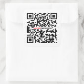 Één snelheid QR Vierkante Sticker (Tas)