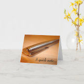 "Een snelle noot..." Notitiekaart (Gele Bloem)