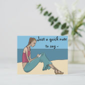 EEN SNELLE OPMERKING OM TE ZEGGEN BRIEFKAART (Staand voorkant)