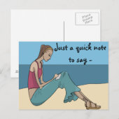 EEN SNELLE OPMERKING OM TE ZEGGEN BRIEFKAART (Voorkant / Achterkant)