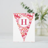 Een Snoep Land Party Flag Bunting Banner Briefkaar Briefkaart (Staand voorkant)