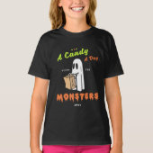 Een Snoep per dag houdt de monsters weg T-shirt (Voorkant)
