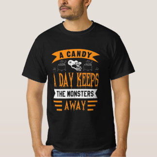 Een Snoep per dag houdt de monsters weg T-shirt