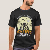Een Snoep per dag houdt het monster weg T-shirt (Voorkant)