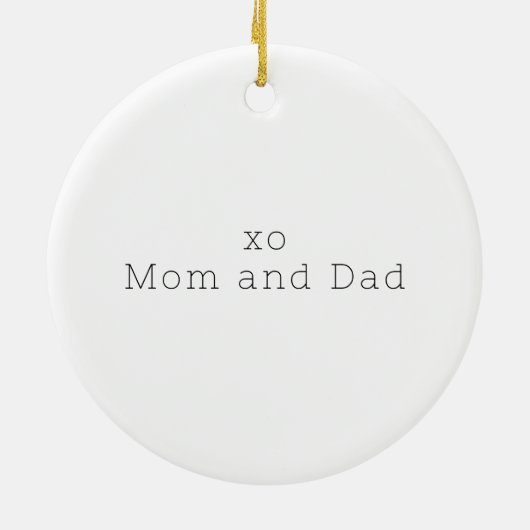 Een snoepje dat eindigt op een nieuw Afstuderen Keramisch Ornament (Achterkant)