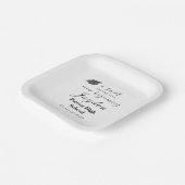 Een snoepje dat eindigt op een nieuw Afstuderen Papieren Bordje (Gebogen)