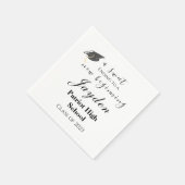 Een snoepje dat eindigt op een nieuw Afstuderen Servet (Hoek)