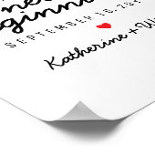 Een snoepje dat eindigt op een nieuwe, beginnende poster (Hoek)