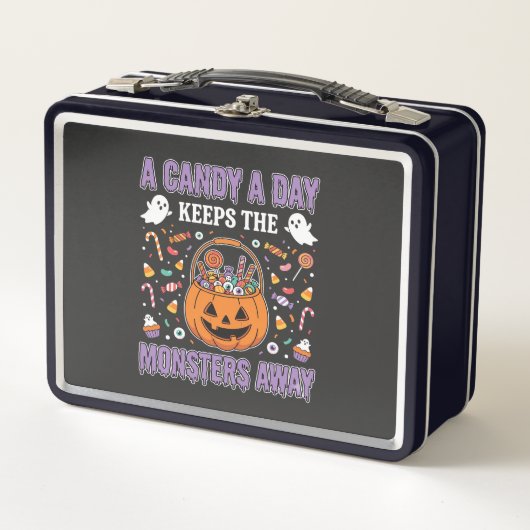 Een Snoepje Per Dag Halloween T-shirt Ontwerp (Voorkant)