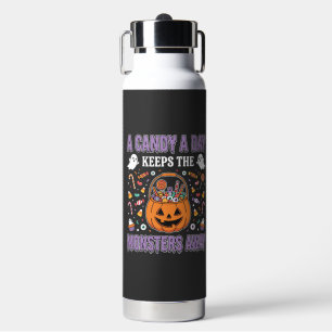 Een Snoepje Per Dag Halloween T-shirt Ontwerp Waterfles