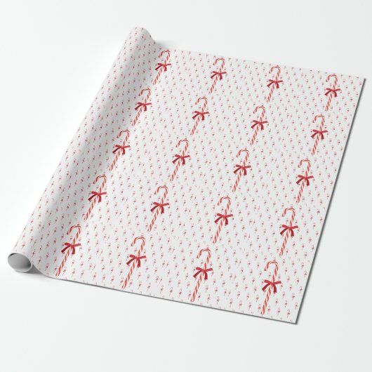 Een snoepriet cadeaupapier (Uitgerold)