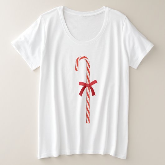 Een snoepriet grote maat t-shirt (Design voorkant)