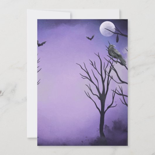 Een snoode affaire uitnodiging (Achterkant)