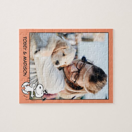 Een Snoopy Happy Dance | Foto toevoegen Legpuzzel (Horizontaal)