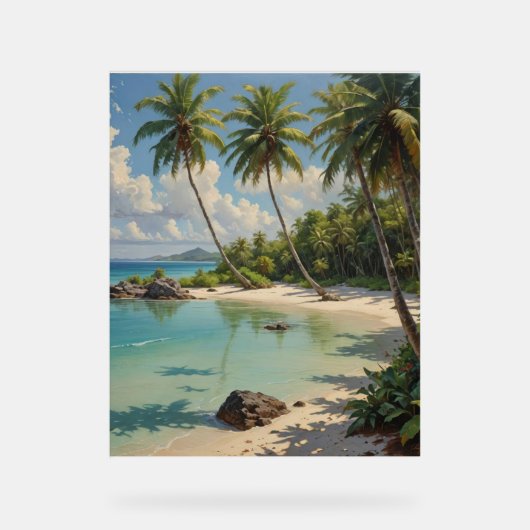 Een Snorkeler of duikers geheime lagune Acryl Bord (Voorkant)