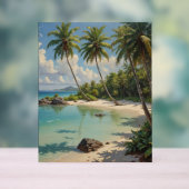 Een Snorkeler of duikers geheime lagune Acryl Bord (Neutraal)