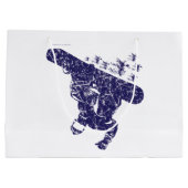 Een snowboarder vangen groot cadeauzakje (Achterkant)