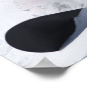 Een snowboarderrips zonder tractie, met poeder omg poster (Hoek)