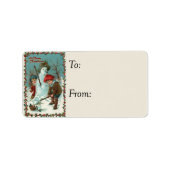 Een Snowman Gift Label maken (Voorkant)