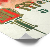 Een snowman-scène met een prettige kerst poster (Hoek)