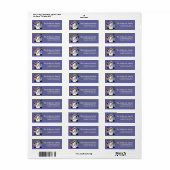 Een Snowman Winter Return Address Label maken (Full Sheet)