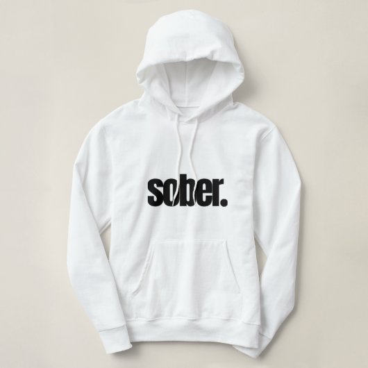 Een sobere kleding, sober Jubileum cadeau Hoodie (Design voorkant)
