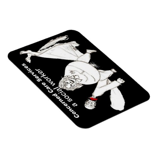 Een Social Worker koelkastmagneet Magneet (Rechterzijde)