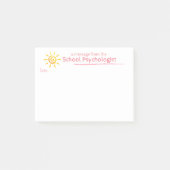 Een soennitische noot van de schoolpsycholoog post-it® notes (Voorkant)