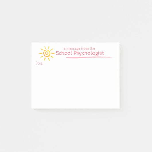 Een soennitische noot van de schoolpsycholoog post-it® notes (Voorkant)