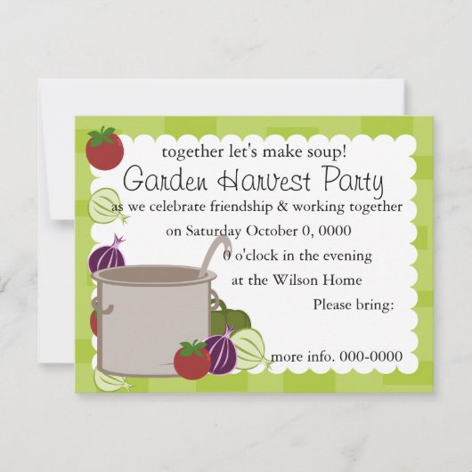 Een soep kaart (Voorkant)