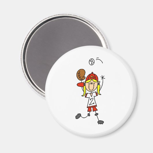 Een softbalmagneet vangen magneet (Voorkant / Achterkant)