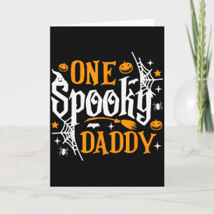 Eén Soky Daddy Grappig Halloween Familie Matching  Kaart