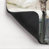 Een soldaat geeft opdracht aan een Irakese soldaat Muismat (Hoek)