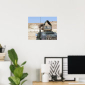 Een soldaat geeft opdracht aan een Irakese soldaat Poster (Thuiskantoor)