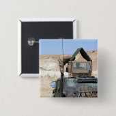 Een soldaat geeft opdracht aan een Irakese soldaat Vierkante Button 5,1 Cm (Voorkant /achterkant)