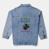 Een soldaat gelooft in continu denim jacket (Achterkant)