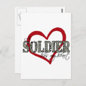 Een soldaat heeft mijn hart briefkaart (Voorkant / Achterkant)