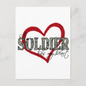 Een soldaat heeft mijn hart briefkaart (Voorkant)
