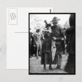 Een soldaat jongen van het 71ste Afbeelding Regime Briefkaart (Voorkant / Achterkant)
