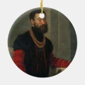 Een soldaat keramisch ornament (Achterkant)