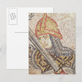 Een soldaat met een zwaard briefkaart (Voorkant / Achterkant)