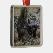 Een soldaat met MK-19 granaatwerper Metalen Ornament (Rechts)