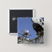 Een soldaat met snelle touwen vierkante button 5,1 cm (Voorkant /achterkant)