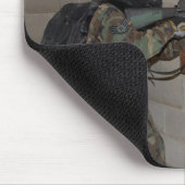 Een soldaat treedt op als oppositiemacht muismat (Hoek)