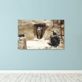 Een soldaat van de Nationale Garde Canvas Afdruk (Insitu (Houten vloer))