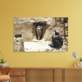 Een soldaat van de Nationale Garde Canvas Afdruk (Insitu (Woonkamer))