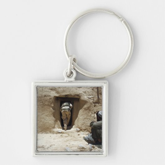 Een soldaat van de Nationale Garde Sleutelhanger (Voorkant)